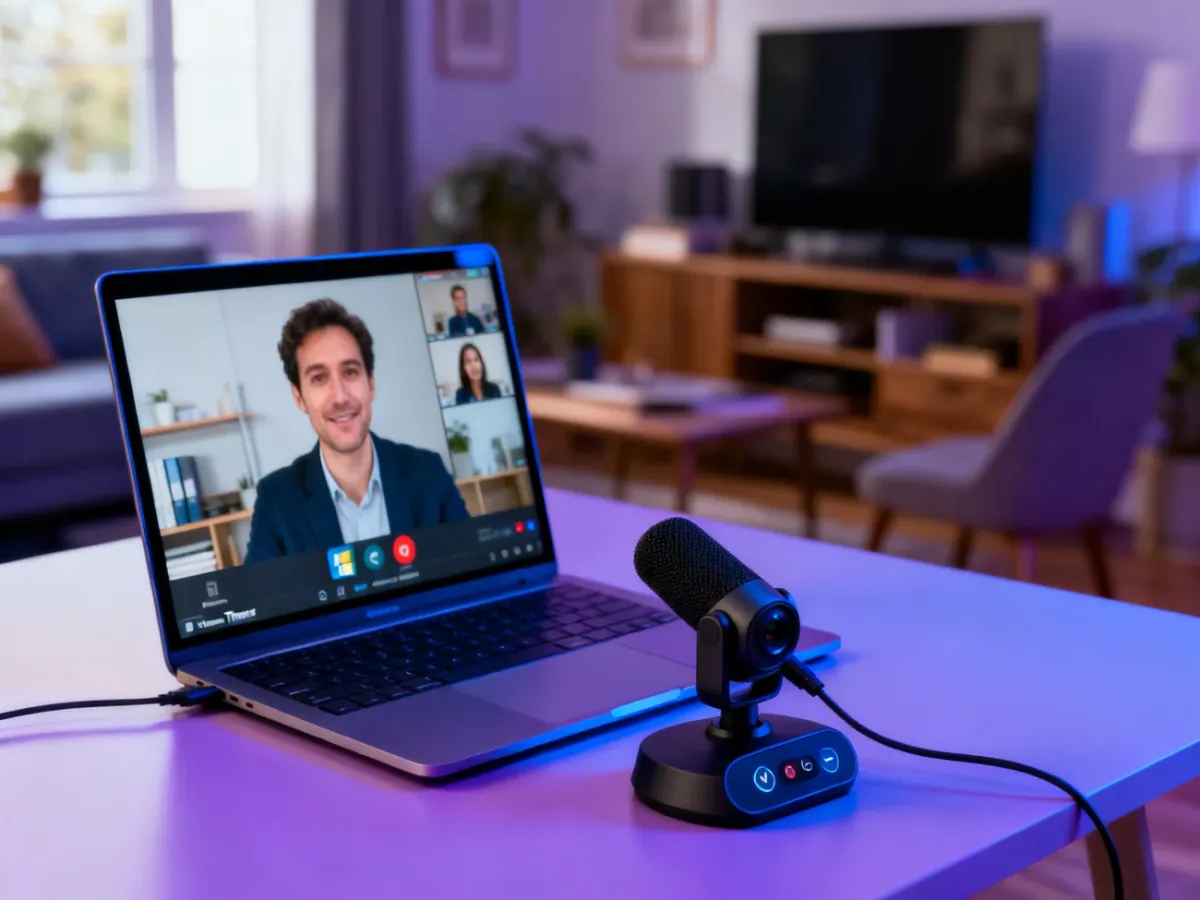 Osoba dołączająca do spotkania Microsoft Teams na laptopie