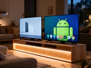Wnętrze nowoczesnego komputera z widoczną płytą główną i modułami pamięci RAM, podkreślające techniczną precyzję.
