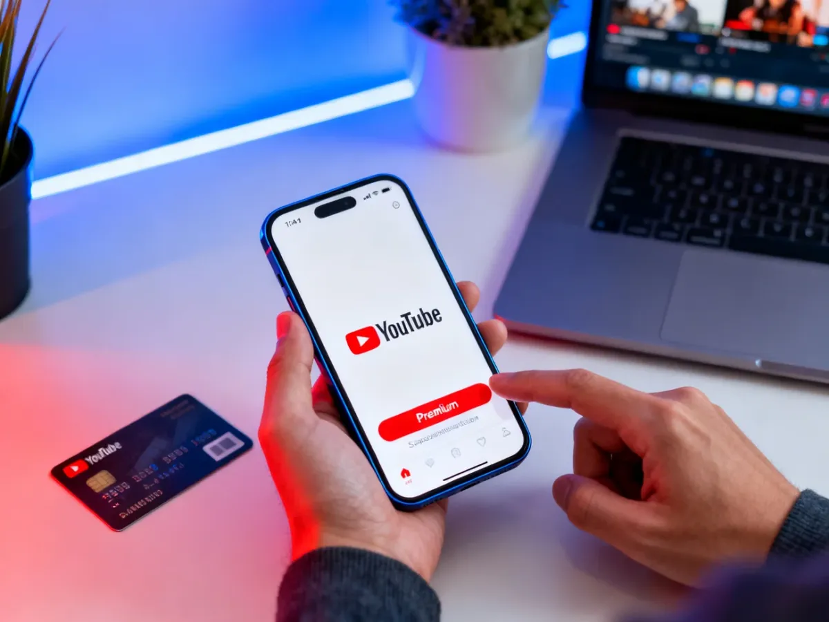 Aktywacja subskrypcji YouTube Premium na smartfonie