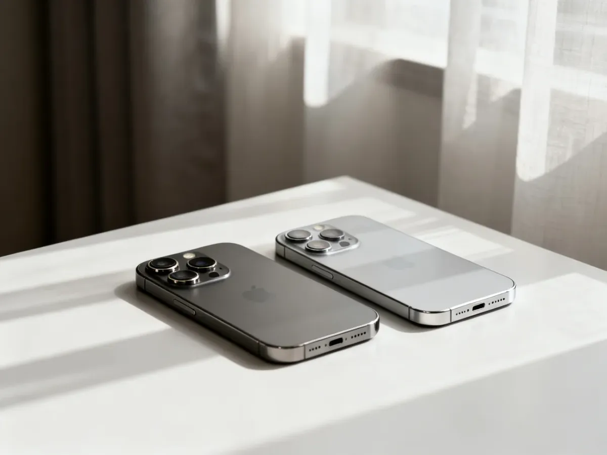 iPhone 16 Pro i iPhone 17 zestawione obok siebie