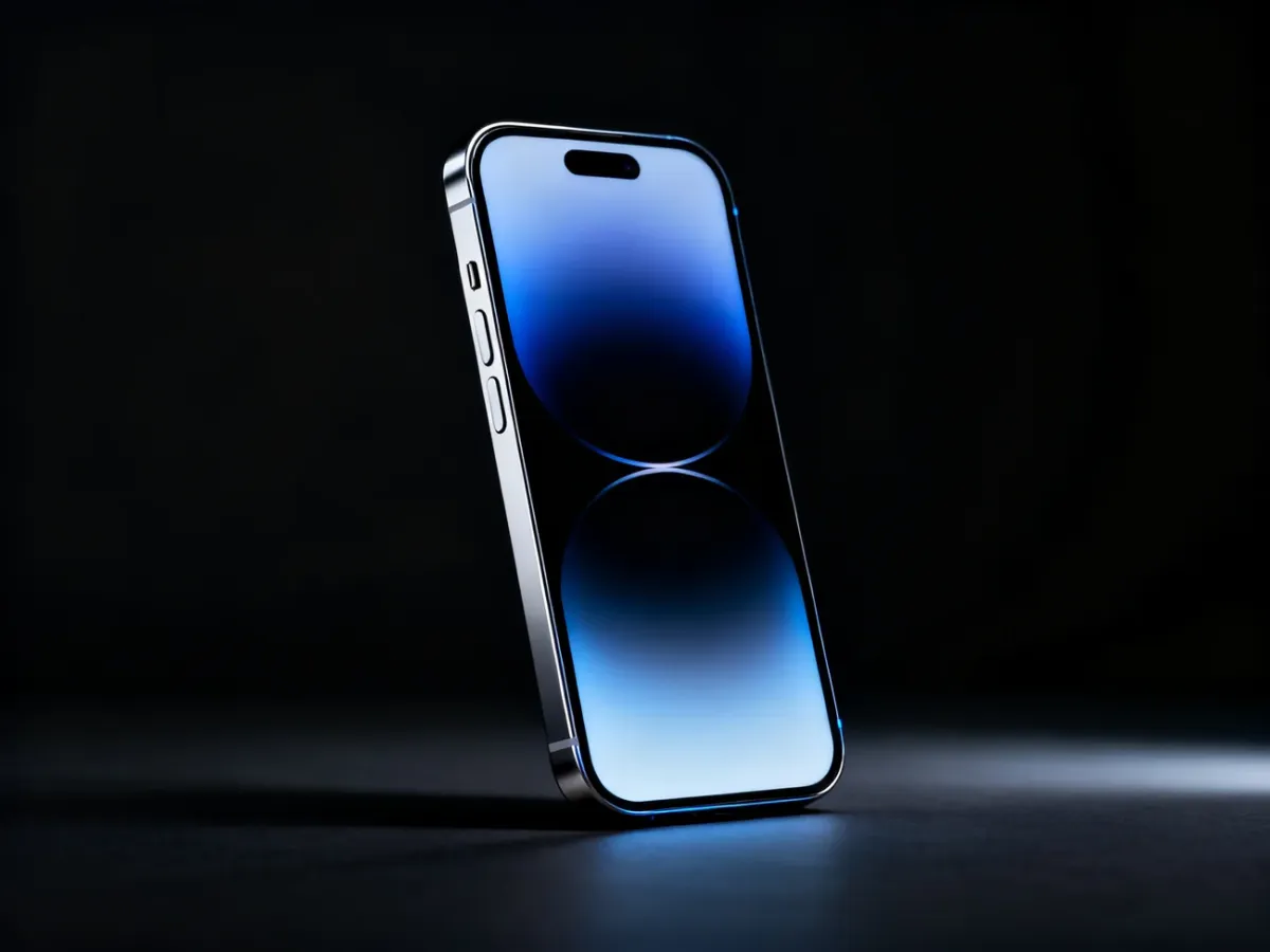 Smartfon z dużym wyświetlaczem OLED o zaokrąglonych rogach