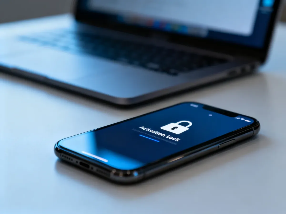 iPhone wyświetlający ekran blokady aktywacji